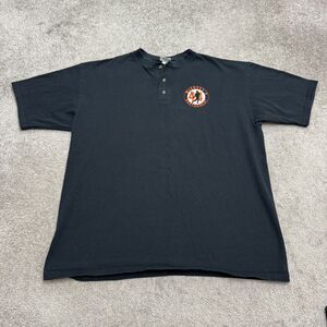 Vintage 2000s Anvil McCoveys Restaurant SF Giants Henley Shirt Men 2XL Black Tee